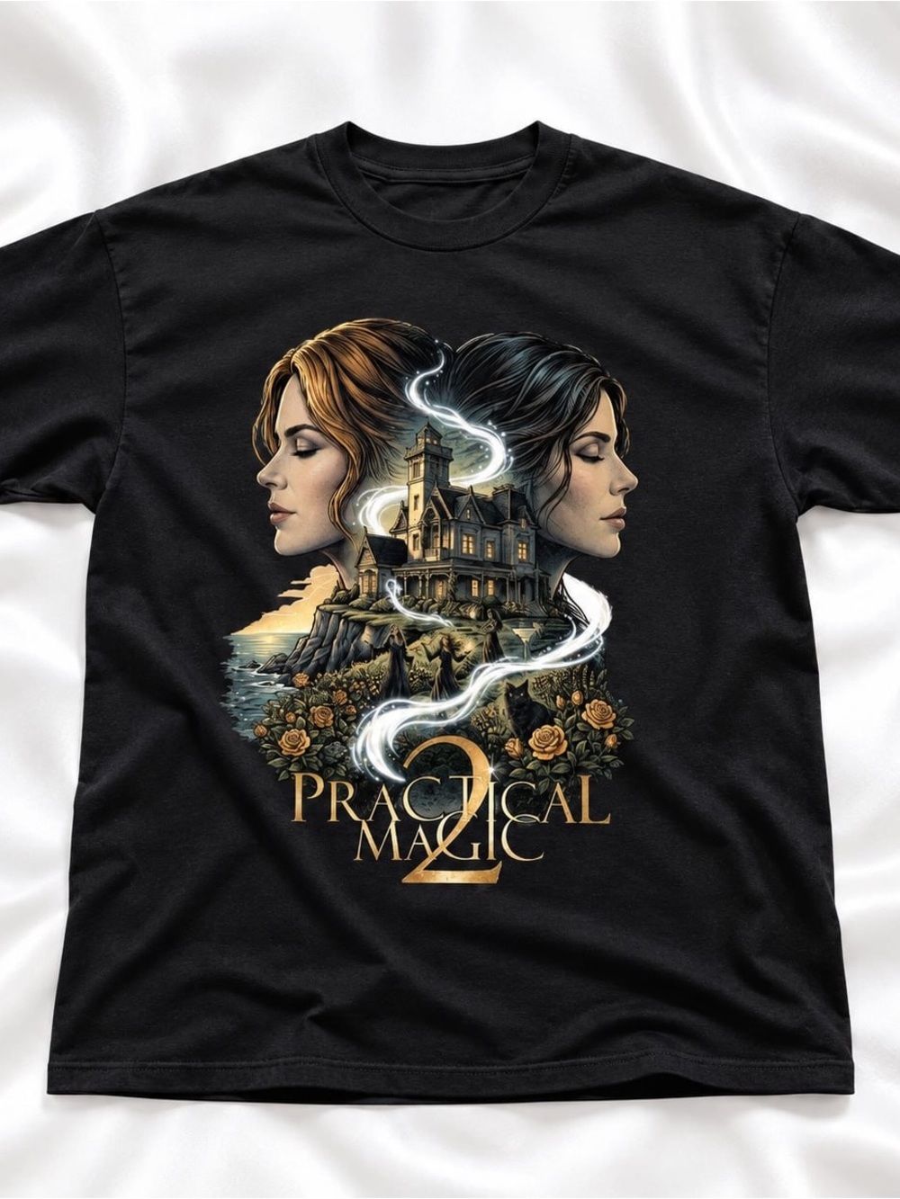 Practical Magic 2 Gildan Black Graphic Tee